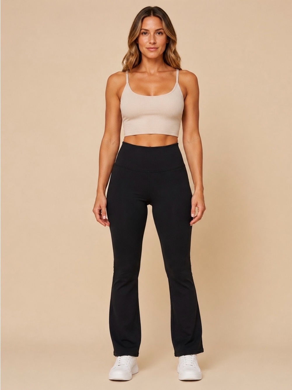 ALO Yoga Airbrush High-Waist Short Bootcut Leggings Black XS EUC